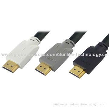 HDMI Cable, Single Molding Type, Gold-plated Connector